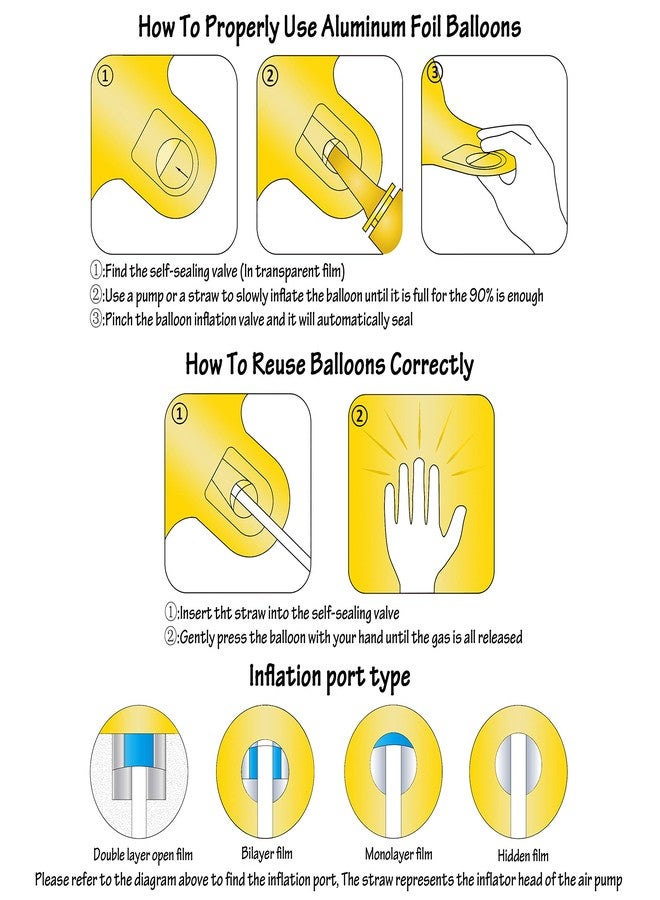 CHANGZHONG Letter Balloons 40 Inch Giant Jumbo Helium Foil Mylar for Party Decorations Gold A - Image 4