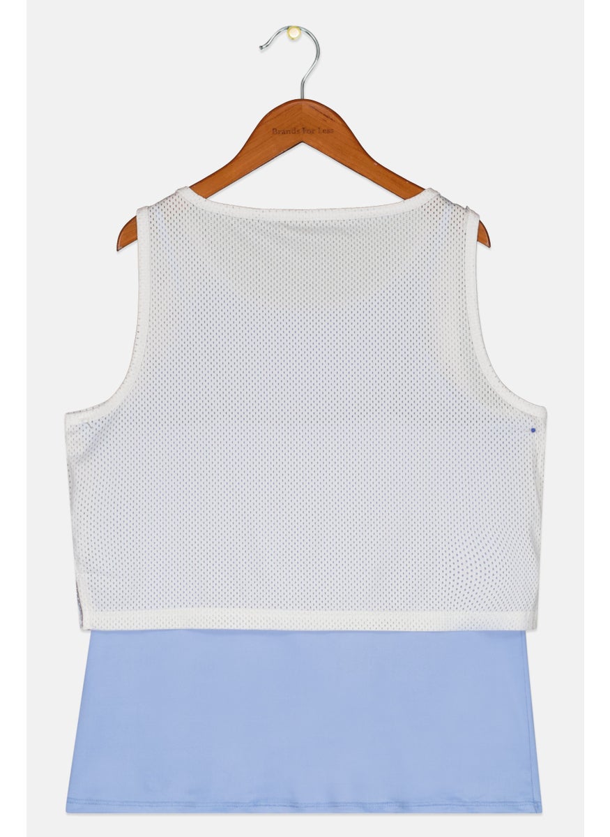 Kids Girl Faux-Layer Mesh Tank Top, White - pzsku/Z00CE5358050A79146218Z/45/_/1732780787/d13d0875-9431-4be1-8a50-50c698711e47