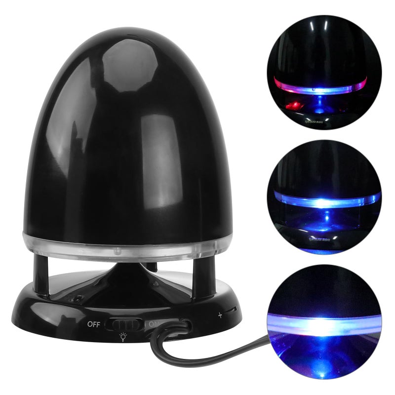 Portable Mini Speaker with Bass USB Power Aux Input Black Blue Compact Desktop Audio - Image 5