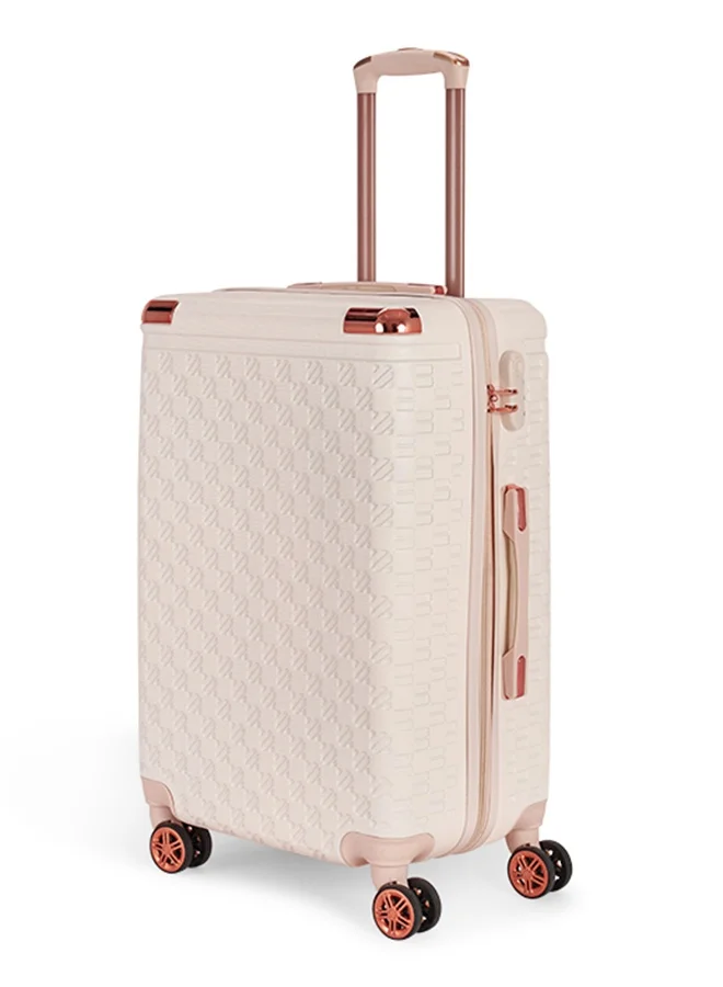 ليمرا طقم شنط سفر مكون من 6 حقائب أمتعة لون بيج بمقاس 32"/28"/24"/20"/15"/12 انش