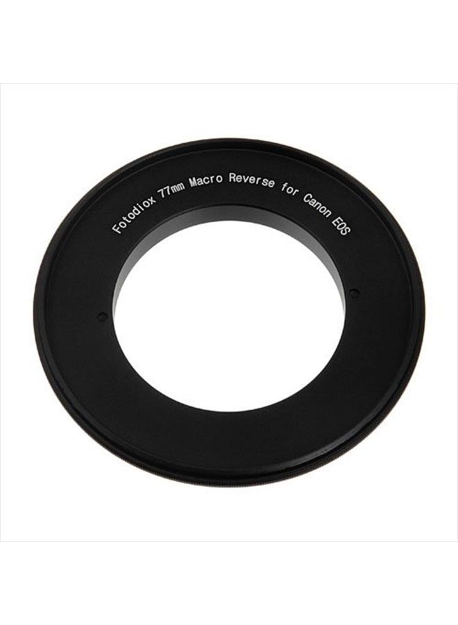 Fotodiox 77mm Macro Reverse Mount Adapter, for Canon EOS 1D, 1DS, Mark II, III, IV, 1DC, 1DX, D30, D60, 10D, 20D, 20DA, 30D, 40D, 50D, 60D, 60DA, 5D, Mark II, Mark III, 7D, Rebel XT, XTi, XSi, T1, T1i - Image 1