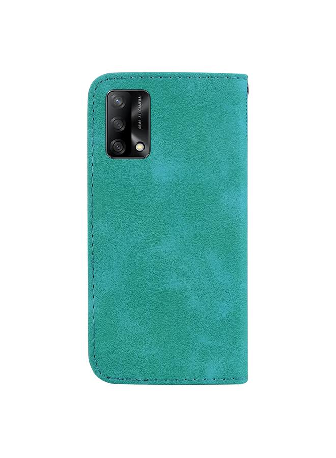 S-TOP Case For OPPO A74 4G/F19 4G Seven-shaped Embossed Leather Phone Case - Image 3