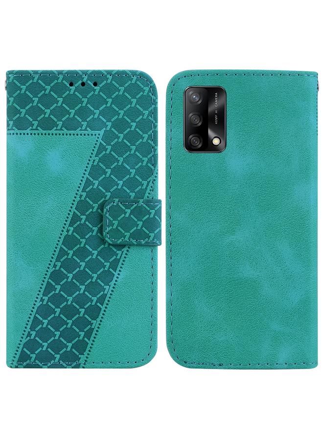 S-TOP Case For OPPO A74 4G/F19 4G Seven-shaped Embossed Leather Phone Case - Image 1