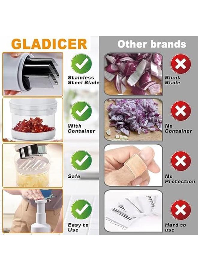 إي سي في في قطاعة الطعام، قطاعة الخضروات، قطاعة يدوية، قطاعة يدوية، مفرمة بصل، ثوم، ضغط على الخضار، قطاعة فواكه، قطاعة ثوم المطبخ، قطاعة يدوية، قطاعة بصل بيضاء - Image 3