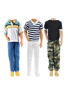 3 Sets Doll Casual Wear Clothes Overalls Jacket Pants Outfits With 3 Pair Shoes For 12 Inches Dolls - pzsku/Z00CEA977FC15AC1A948FZ/45/_/1733730057/2a0a5bec-f0e6-4e23-9239-bc32332b3fa4