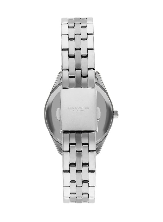 Lee Cooper Women's 2035 Movement Watch, Analog Display and Metal Strap - LC07833.310, Silver