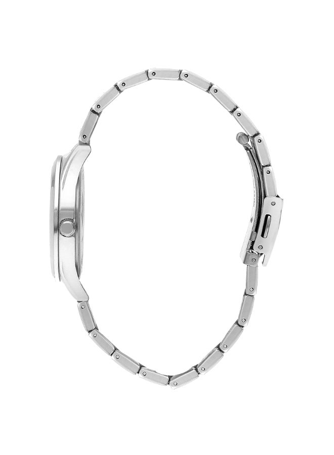 Lee Cooper Women's 2035 Movement Watch, Analog Display and Metal Strap - LC07833.310, Silver
