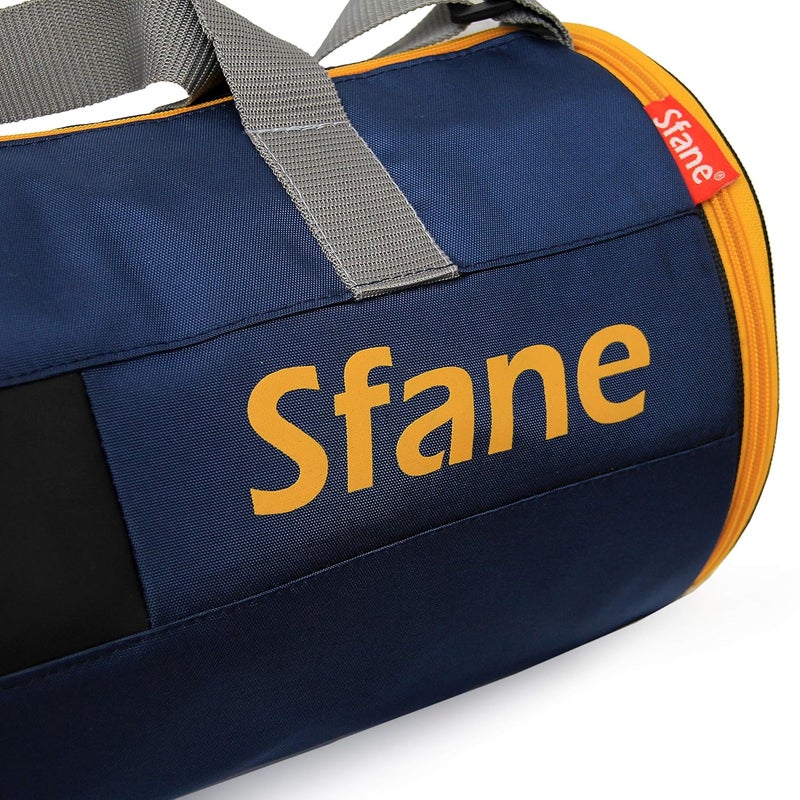 SFANE Polyester 23 cms Duffle/Shoulder/Gym Bag for Men & Women with Separate Shoe Compartment (Navy Blue) - Image 3