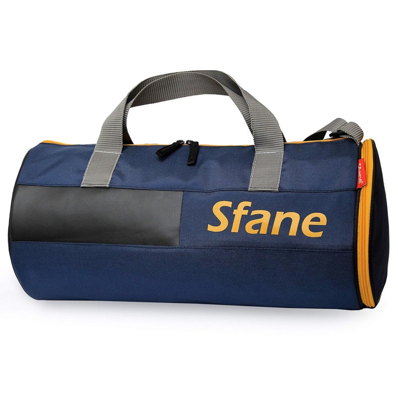 SFANE Polyester 23 cms Duffle/Shoulder/Gym Bag for Men & Women with Separate Shoe Compartment (Navy Blue) - Image 5