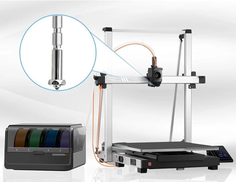 فوهة سريعة التبديل ثنائية المعدن 3 قطع 0.8 مم فولاذ مقوى لأجزاء طابعة ثلاثية الأبعاد Anycubic Kobra 3 MAX كومبو - Image 4