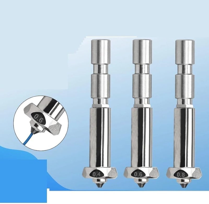 فوهة سريعة التبديل ثنائية المعدن 3 قطع 0.8 مم فولاذ مقوى لأجزاء طابعة ثلاثية الأبعاد Anycubic Kobra 3 MAX كومبو - Image 3