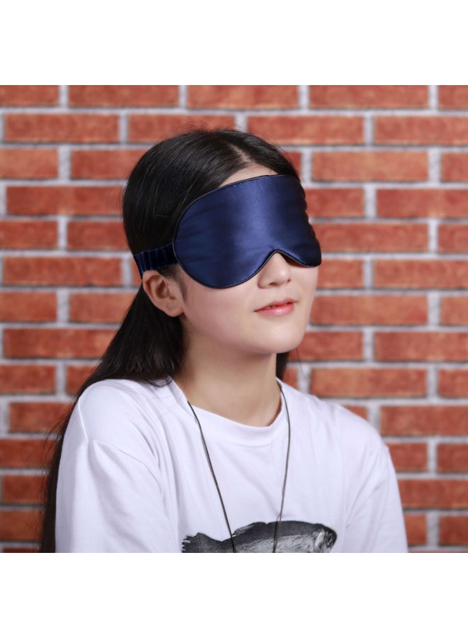 Ta Pure Silk Eye Mask, Mulberry Silk, Breathable Sleep Mask, Suitable For Men And Women, Couples, Naps, Valentine's Day Gift, Navy Blue - Image 4