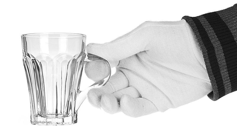 bellemax 180ML Premium Glass Tea and Coffee Cup Glass Mug, Transparent,Glass Cups Set for Milk Cup, Hot/Cold Drinks Cups, Herbal Tea, Green Tea, Lemon Tea Cup Set of (4) - Image 3