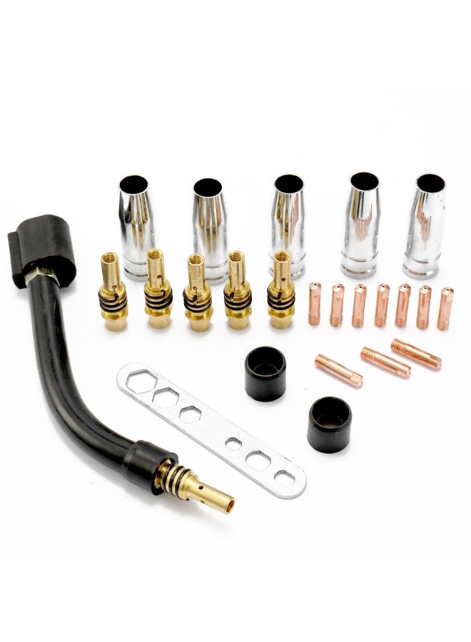 NIBEMINENT 24-Piece 15AK MIG Welding Machine Accessory Kit Multicolour 21cm - Image 3