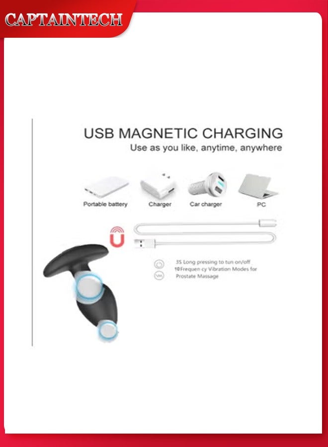 كابتن تيك جهاز تدليك الثدي الناعم للرضاعة الطبيعية مع الحرارة والاهتزاز القابل للتعديل للقنوات المسدودة وتحسين تدفق الحليب - Image 1