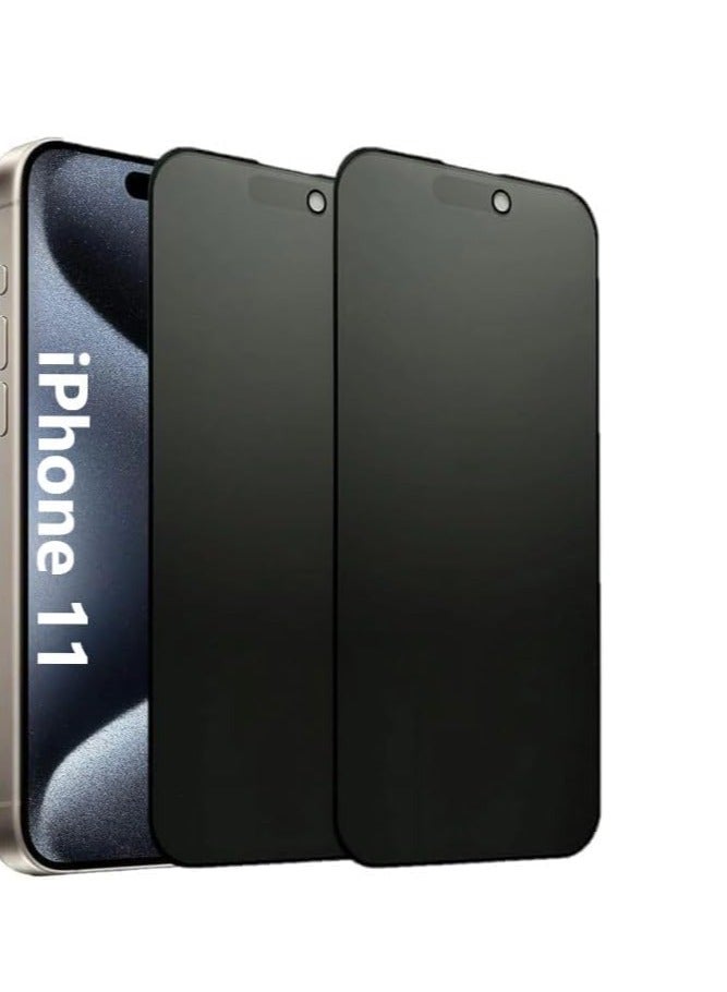 MIGOFAST IPhone 11 Matte Privacy Ceramic Screen Protector Film   Matte, Anti-Spy  Full Adhesive, Flexible  Not Glass  Anti-Spy Full Adhesive Flexible Film - Image 1