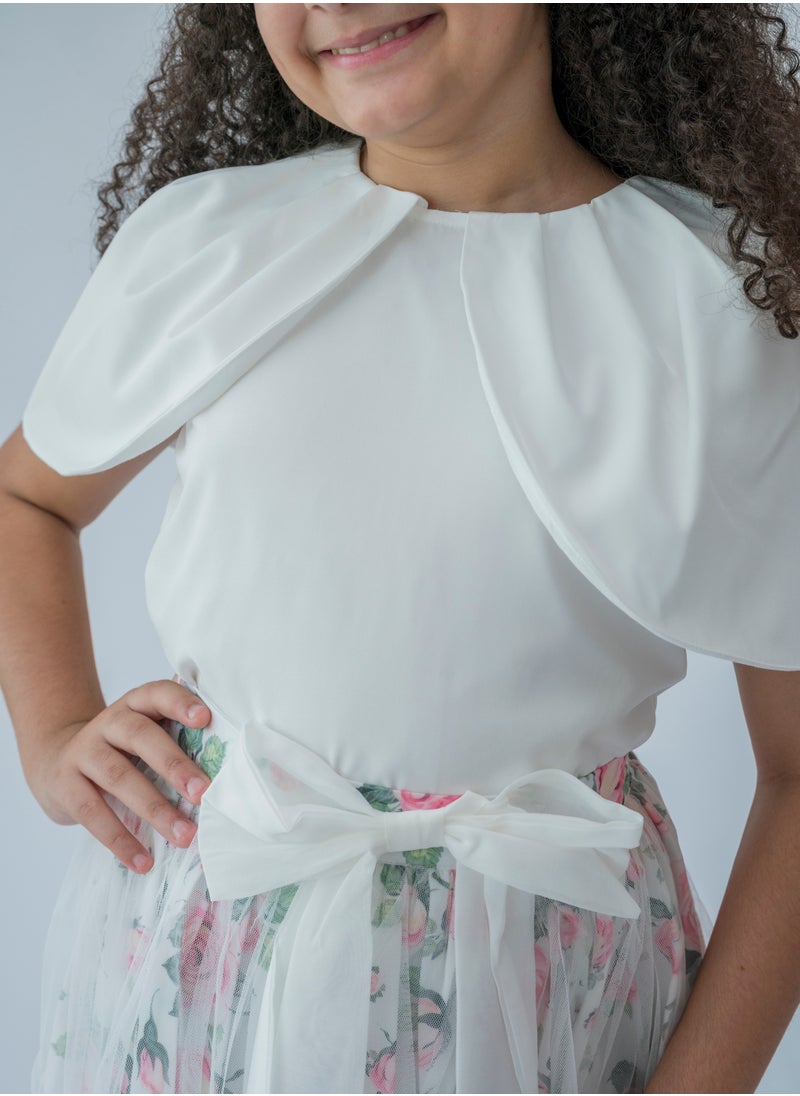 LALEENA - Whispering Roses Sheer Overlay Dress - Image 1