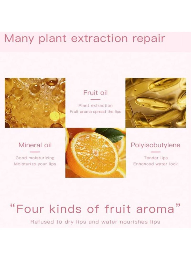 SYOSI 4 PCS Plumping Lip Oil Set, Hydrating Gloss Tinted Lip Oil Long Lasting Natural Lip Oil for Lip Care - Image 5