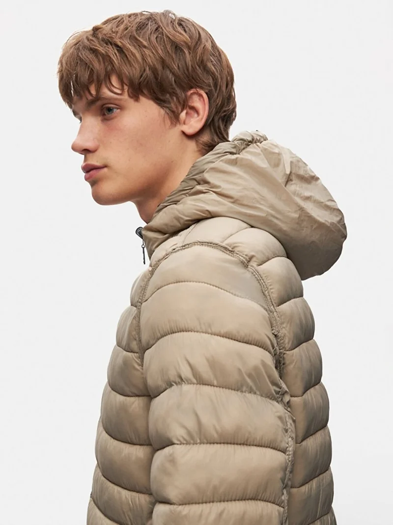LTB Hooded Plain Green Jacket