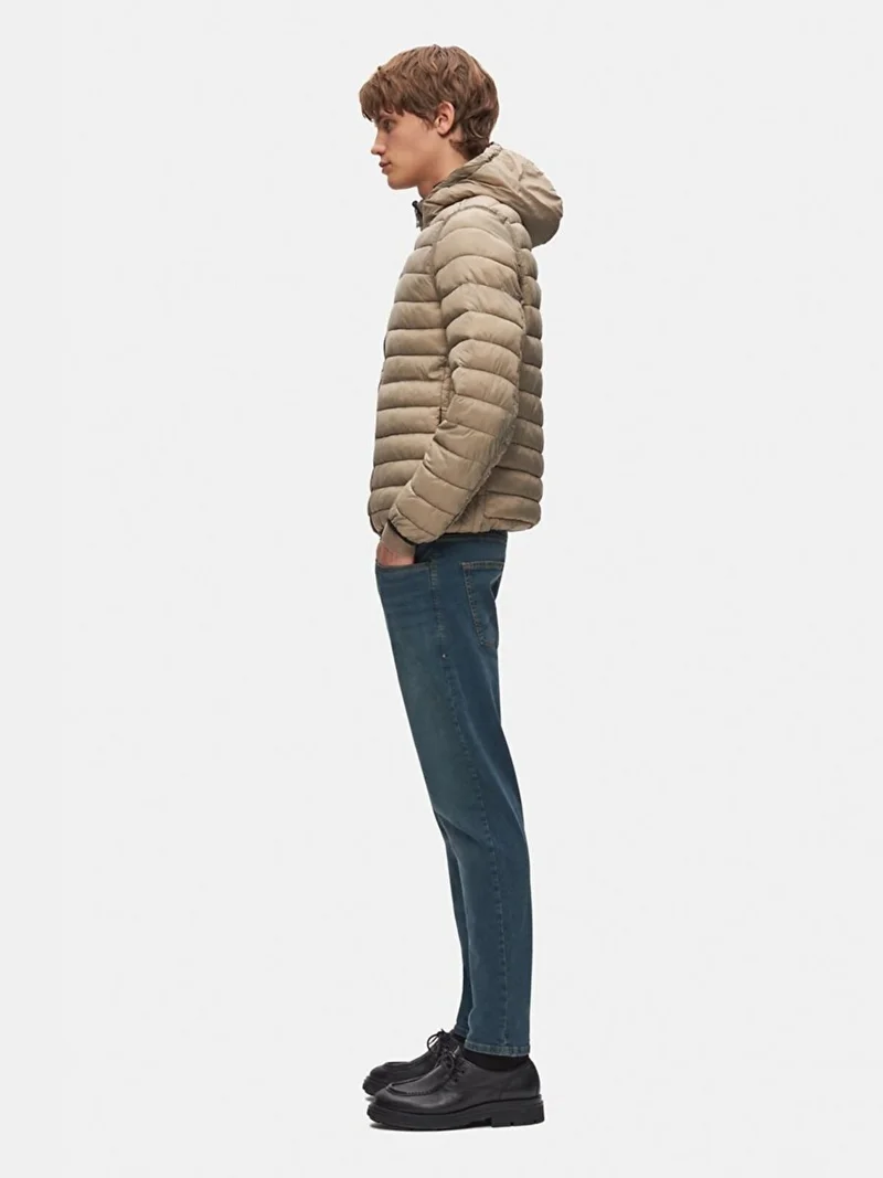 LTB Hooded Plain Green Jacket