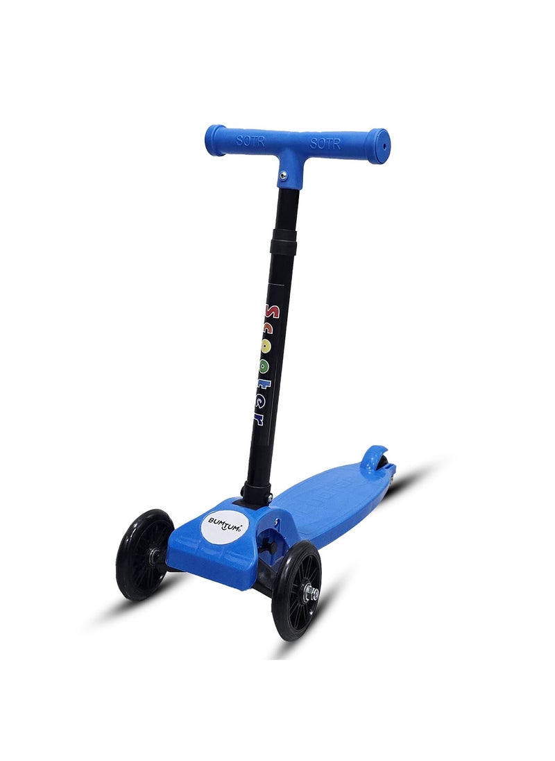 BUMTUM Smart Kick Scooter for Kids 30 inch | 3 Adjustable Height Scooter, Foldable & Attractive PVC Wheels with Rare Brakes for Boys & Girls Age 5 Years (Blue) - pzsku/Z00CF48C8652FDB66845FZ/45/_/1733997060/3654df14-0a5c-422e-a11e-ca9fad30a30b