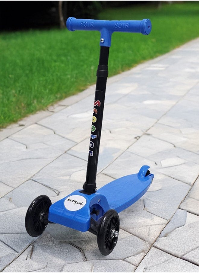 BUMTUM Smart Kick Scooter for Kids 30 inch | 3 Adjustable Height Scooter, Foldable & Attractive PVC Wheels with Rare Brakes for Boys & Girls Age 5 Years (Blue) - pzsku/Z00CF48C8652FDB66845FZ/45/_/1736239900/55b0770e-1644-4cae-b996-697334382f38