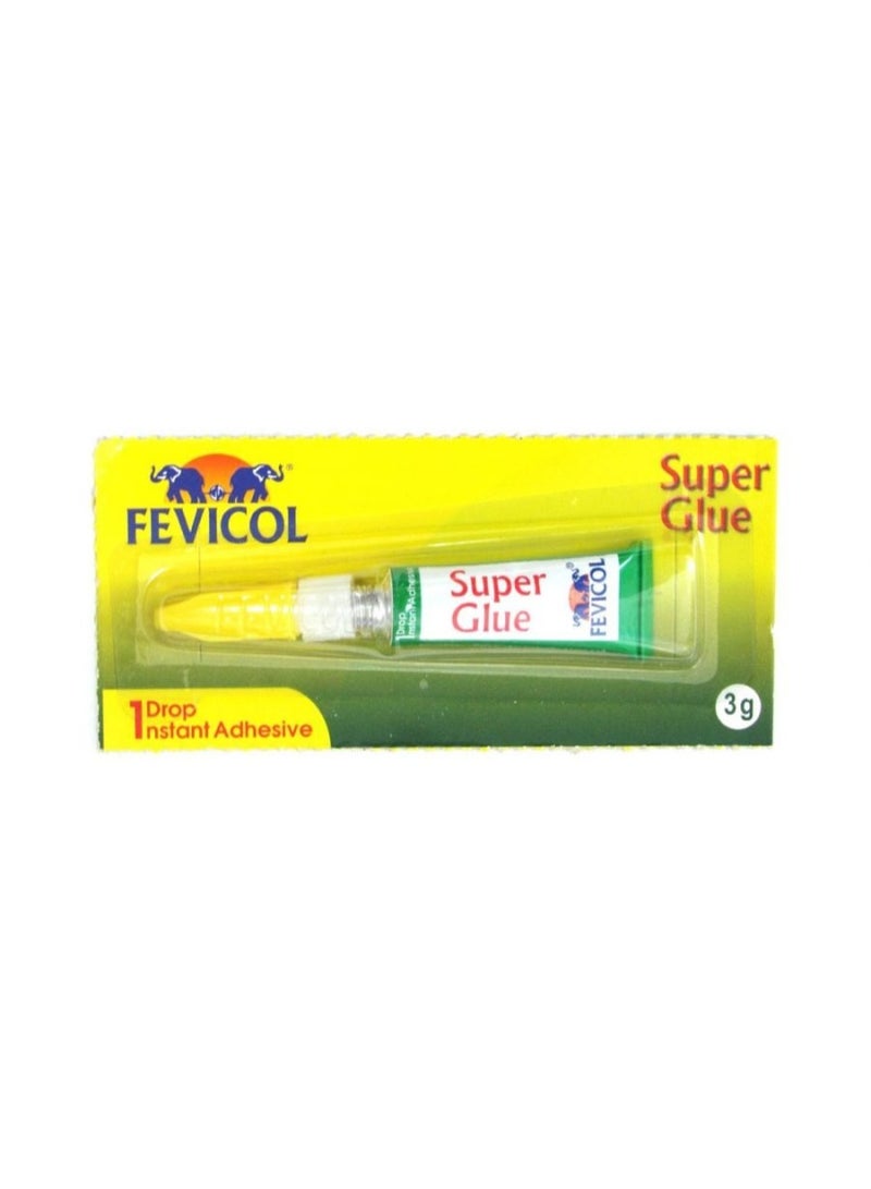 Fevicol Super Glue – Cyanoacrylate Instant Adhesive (3 g, Pack of 4) - Image 1