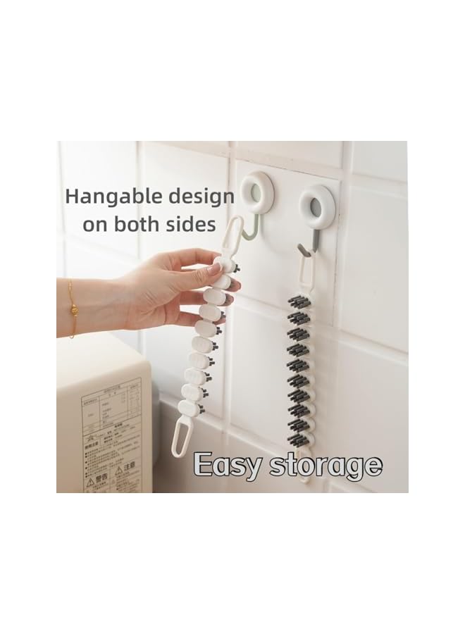 promass 3Pcs Bendable Multifunctional Cleaning Brush, Window sill Cleaner Tool, Crevice Cleaning Brush For Cleaning Crevices And Curved Edges, Kitchen Sinks, Taps, Grooves - Image 2