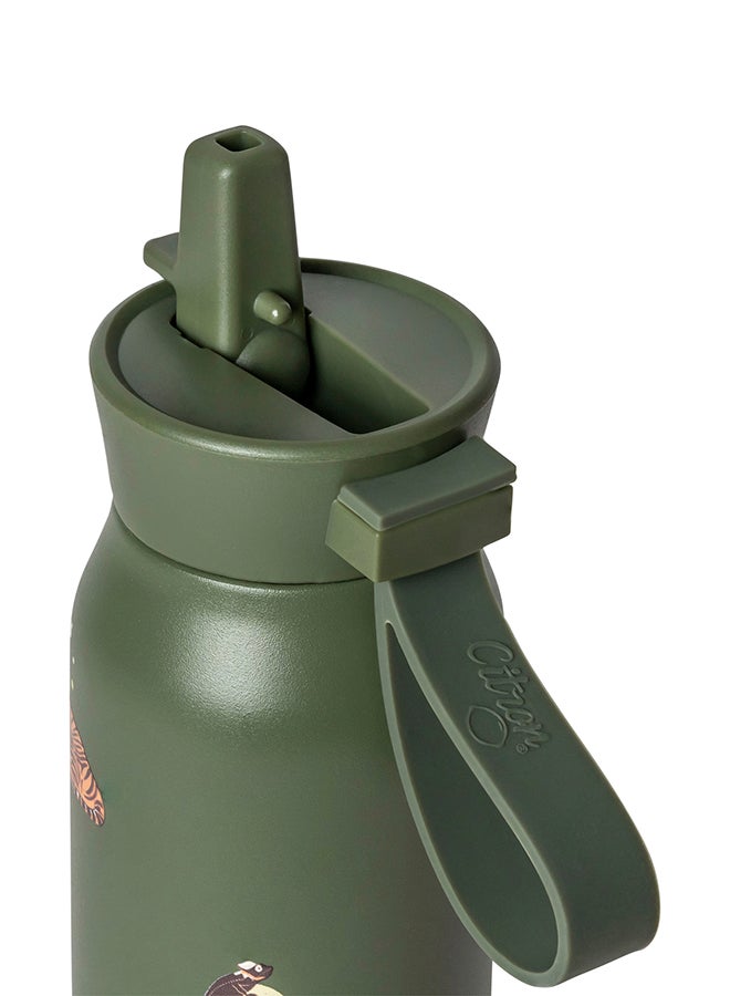 Citron Stainless Steel Water Bottle 350ml - Tiger - Insulated & Leakproof Bottle for Kids  - Image 5