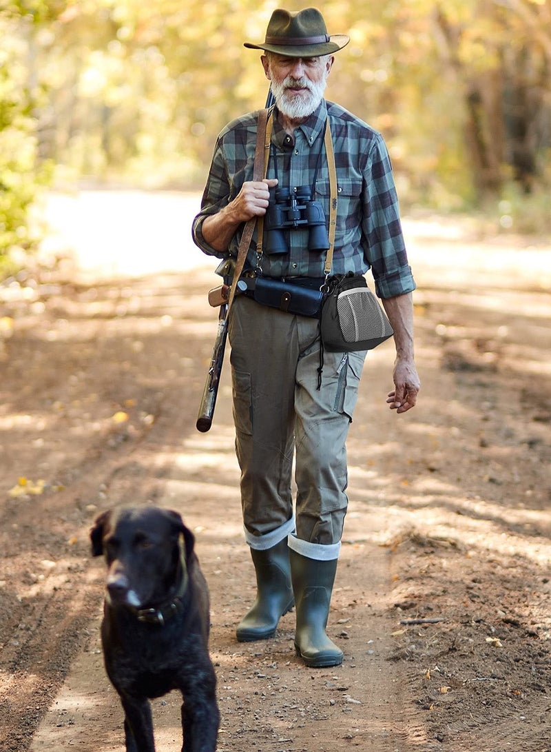 SOLARAE Dog Clicker Training Kit, 1 Dog Treat Training Pouch, and 2 Pieces Pet Training Clicker with Wrist Strap, Built-in Bag Dispenser Easily Carrying Pet Toys Treats (Black, Solid Pattern) - Image 4