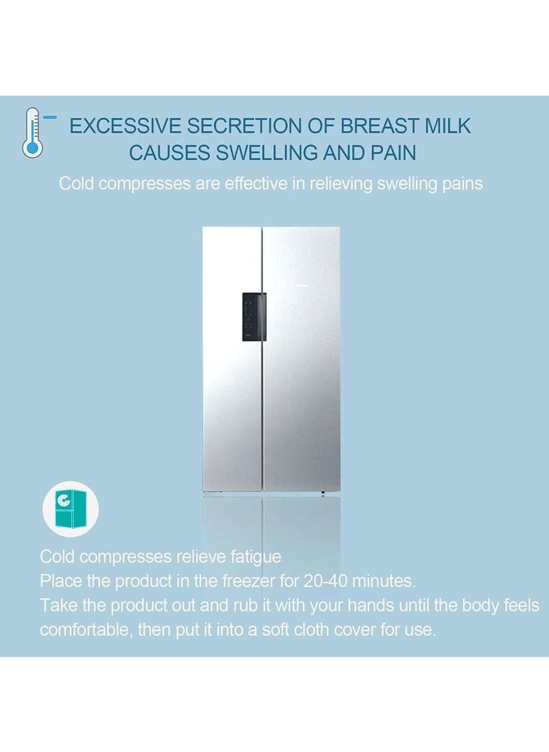 MIXDE Breast Therapy Pads, Hot Cold Breastfeeding Gel Pads, Breastfeeding Essentials and Postpartum Recovery, Engorgement, Microwavable  - Image 4