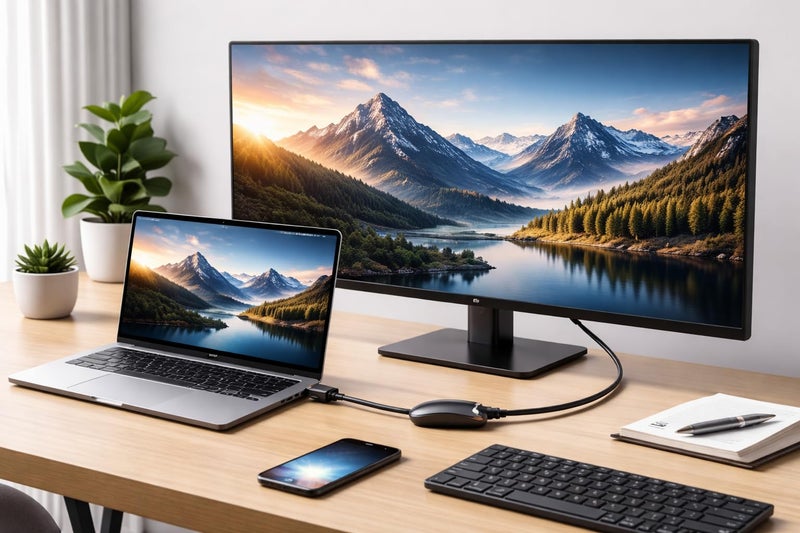 كابل USB Type-C إلى HDMI 4K – توصيل للاب توب بالشاشة أو البروجيكتور – قابس & PLAY – متوافق مع MacBook واللابتوب – صورة عالية الجودة - Image 4