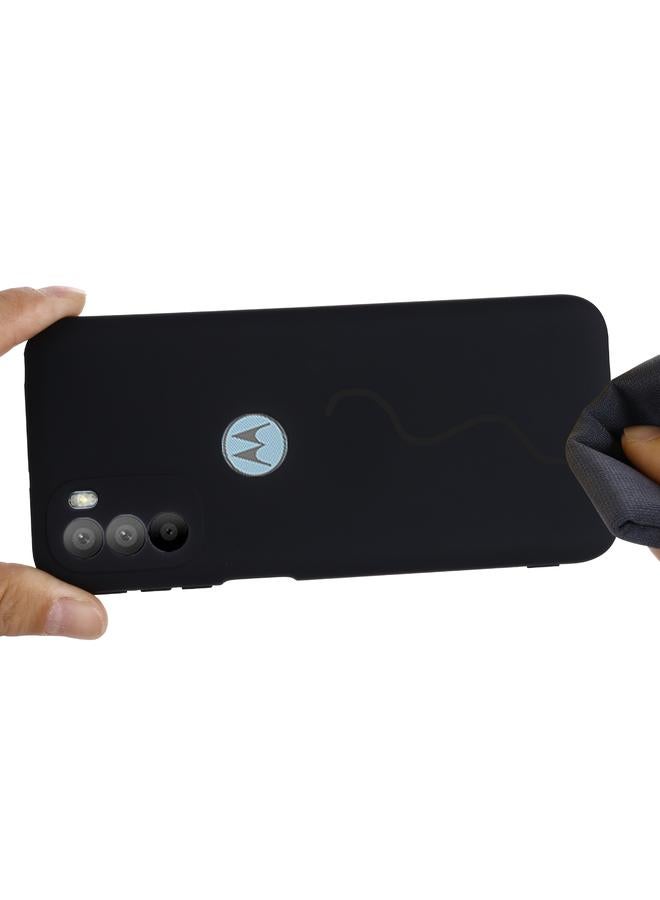 اس-توب جراب لهاتف Motorola Moto G31 / G41 4G مصنوع من السيليكون السائل بلون نقي ومضاد للصدمات وتغطية كاملة - Image 5