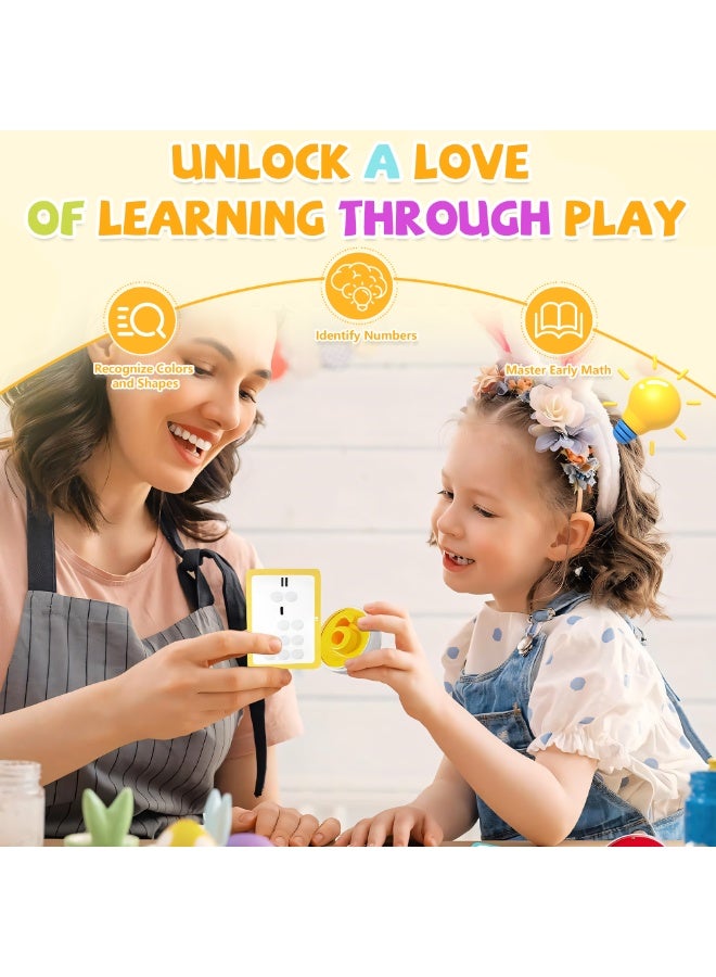 Arabest Matching Eggs Toy Chicken Easter Eggs Toy for Toddler Fine Motor Skills Color & Shape Sorter Recognition Egg Toys Montessori Sensory Educational Geometric Puzzle Toys Best Gifts for Kids Boys Girls - Image 5