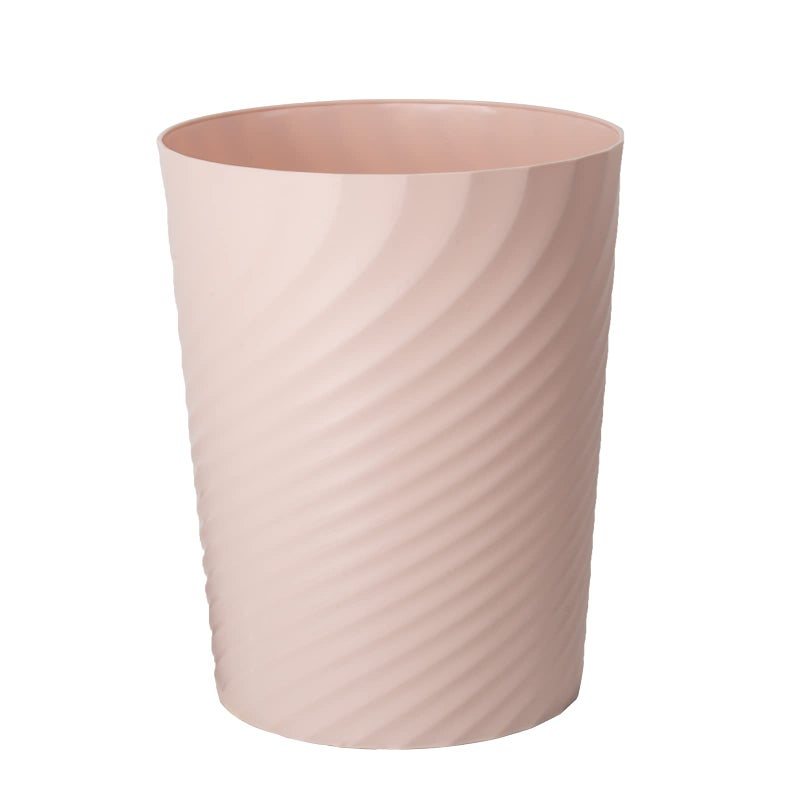 UUJOLY Plastic Trash Can Wastebasket Garbage Container Basket for Bathrooms Kitchens Offices Kids Rooms Pink 1 Pack