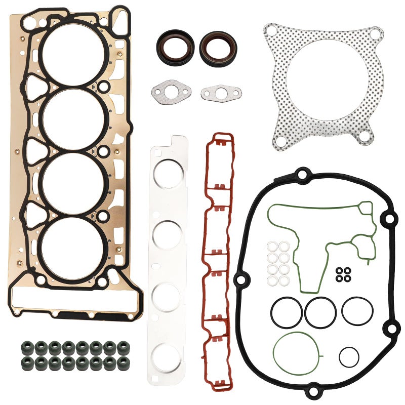 طقم حشوات رأس الأسطوانة BRTEC لسيارات أودي A4 A3 A5 A6 Q5 كواترو 2008 2009 2010 2011 وللفولكس فاجن باسات GTI جيتا بيتل CC إيوس تيغوان 2010-2015