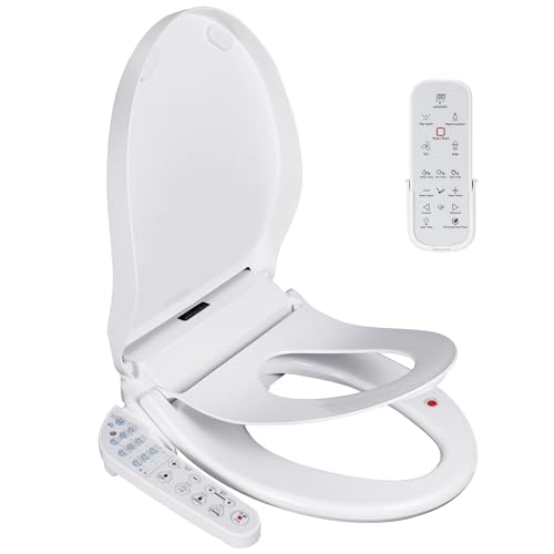 KERDE P30BR Electric Bidet Toilet Seat with Child Seat - Dual Control (Side Panel & Remote), Warm Water Wash, Heated Seat, Warm Air Dryer, LED Night Light, Universal Fit for Elongated Toilets - Image 1