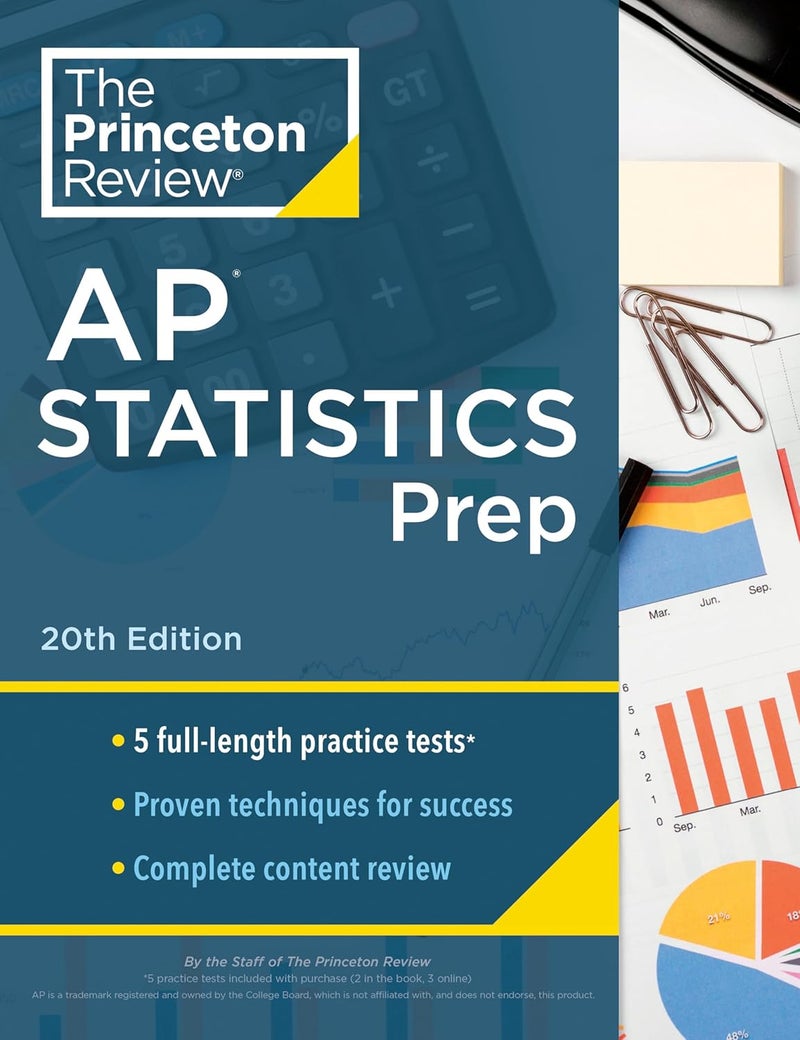 Princeton Review AP Statistics Prep, 20th Edition: 5 Practice Tests + Complete Content Review + Strategies & Techniques - Image 1