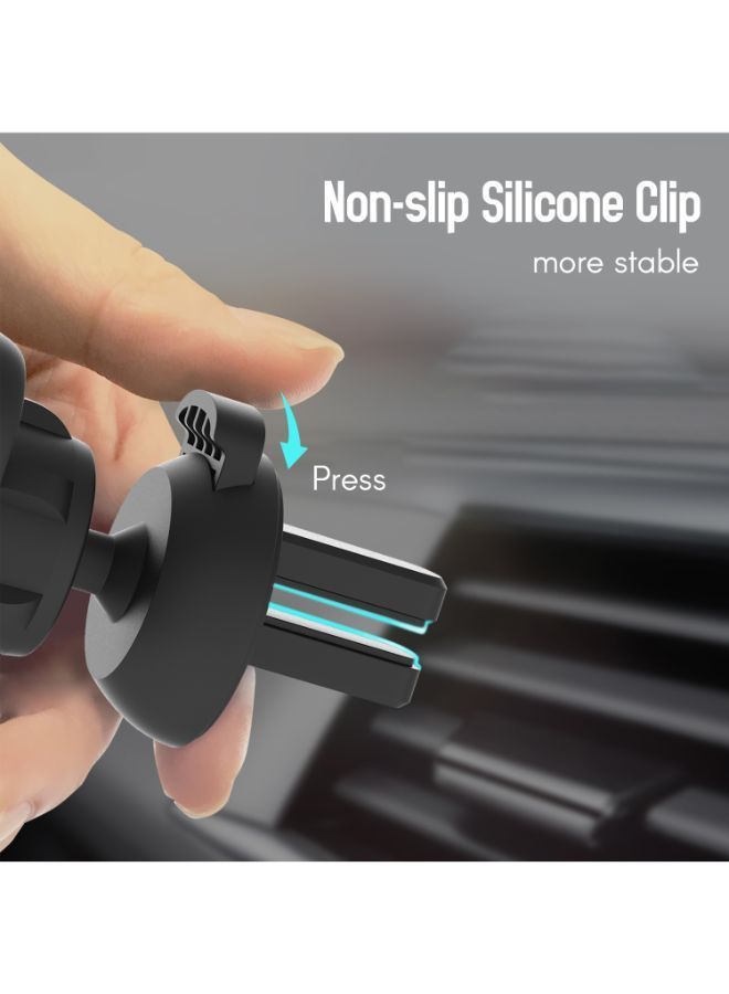 NIBEMINENT Universal Phone Holder With Automatic Reset Wireless Charger Black/Red - Image 3