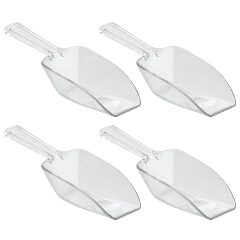 InterDesign iDesign Large Plastic Scoop Measuring Cups â€“ Set of 4, Pet Food, Coffee Grounds, Versatile Scoop, 2.25" x 1.25" x 6.5", 1/3 Cup, Clear - Image 1