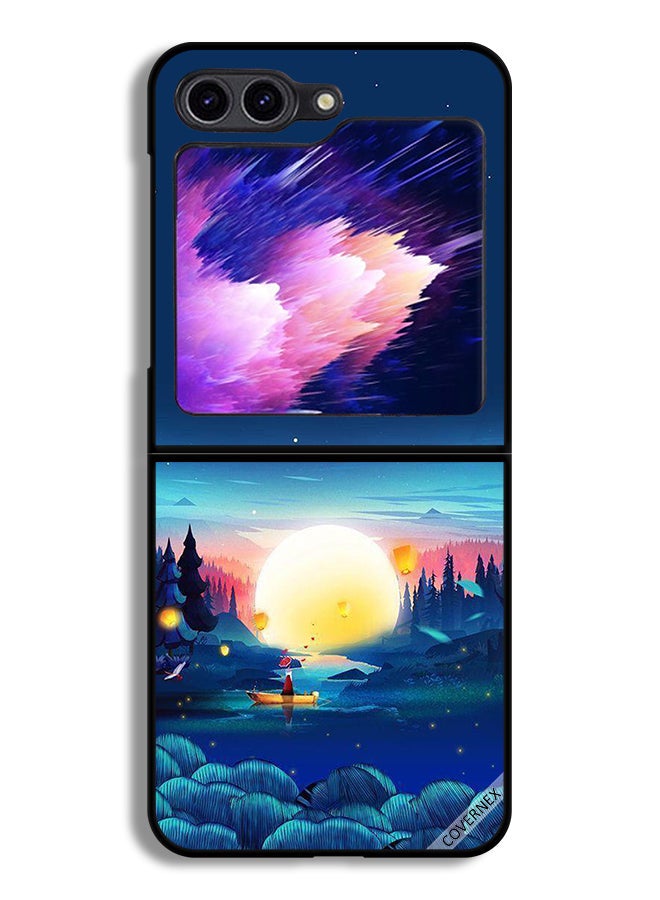 Covernex Samsung Galaxy Z Flip6 Protective Case Cover Sunset View Paint - Image 1