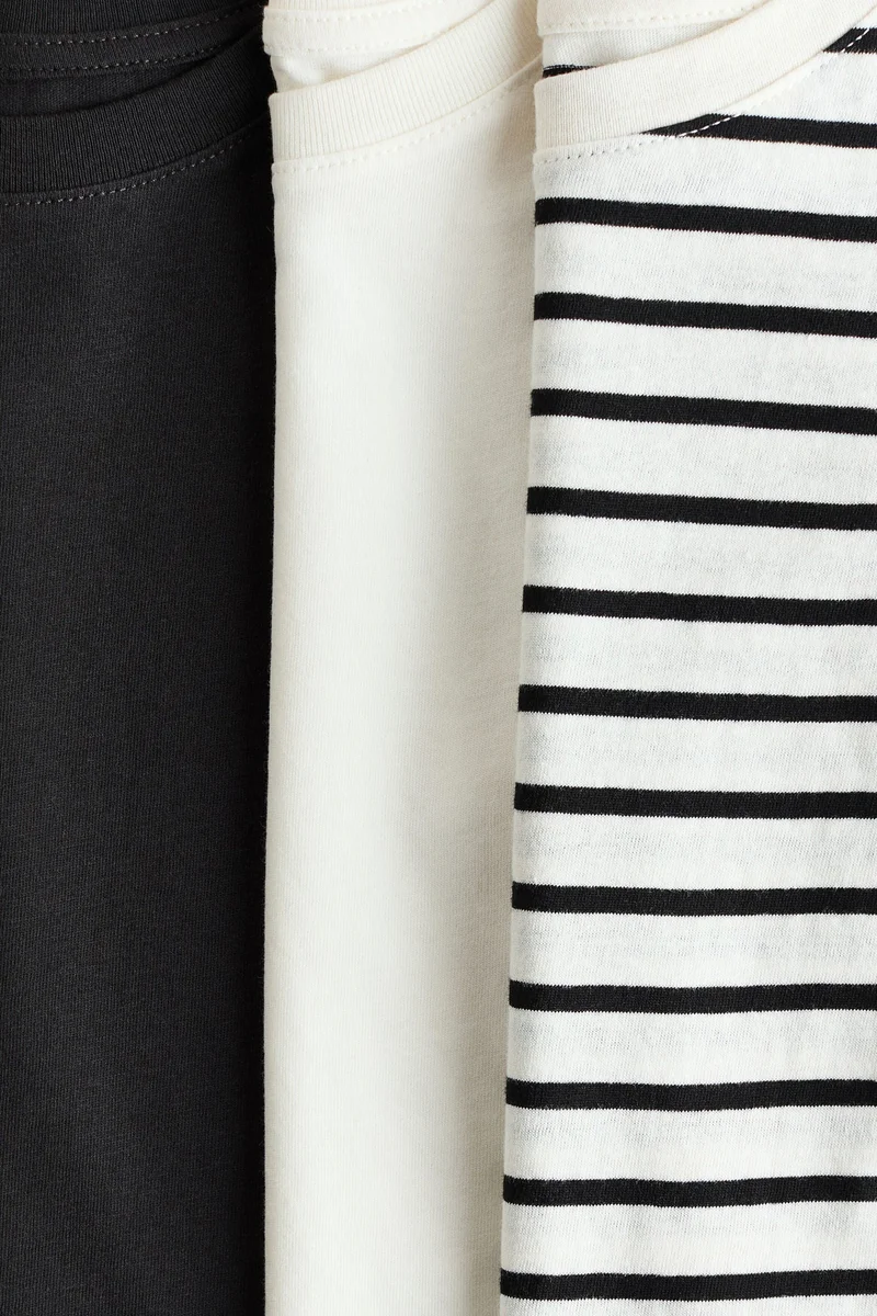 H&M 3-pack cotton T-shirts
