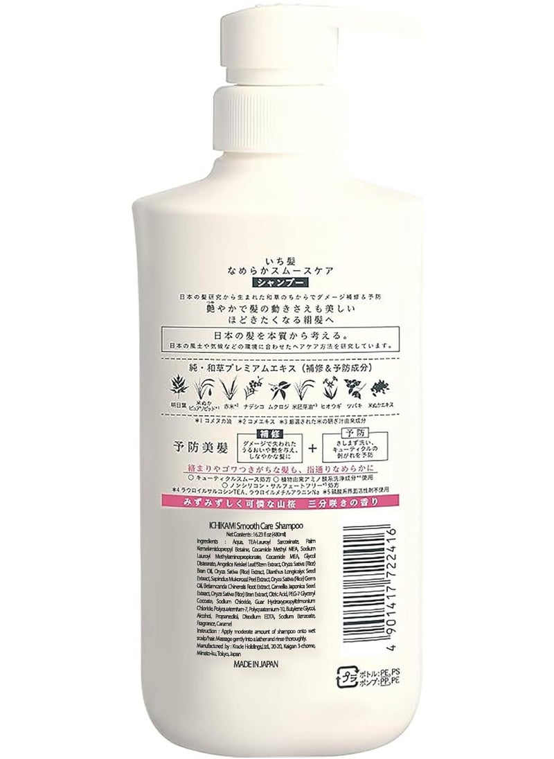 ICHIKAMI - Kracie ICHIKAMI Shampoo and Conditioner Set 480ml ,Pack of 2 - Image 1