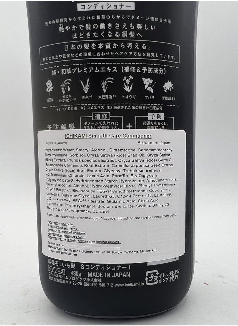 ICHIKAMI - Kracie ICHIKAMI Shampoo and Conditioner Set 480ml ,Pack of 2 - Image 1