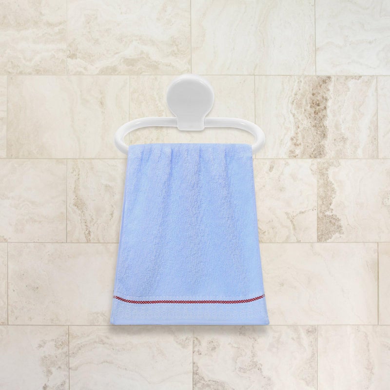 Self Adhesive Towel Rings Wall Mounted No Drill Pink White 2 Pack Bathroom Kitchen Decor - Image 5