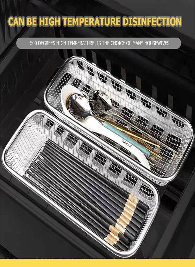 Portible Fridge Storing Basket for Fruits and Vegetables, Stainless Steel Rectangular Mesh Sink Drainer, Multipurpose Kitchen Colander, Food Washing Rack & Organizer Fruits, Veggies, Utensils, Durable - Image 5