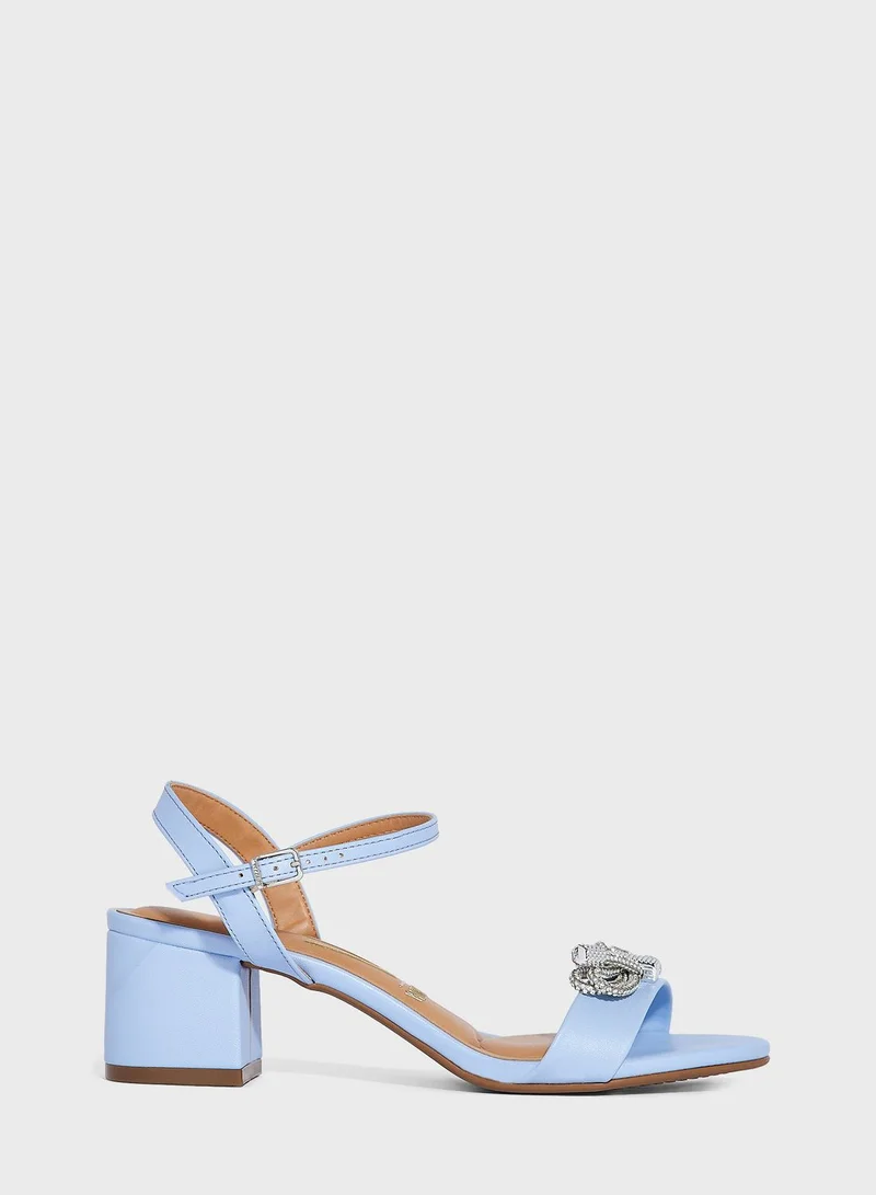 VIZZANO Ivy Ankle Strap Mid Heel Sandals