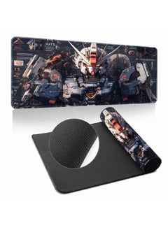 Gundam Mouse Pad Oversized Machine Warfare Boys Science And Technology Sense Computer Keyboard Pad Learning Games Dormitory Non-Slip Table Pad-Color:400*900*4mm-Pattern:Up To ① Paragraph Four