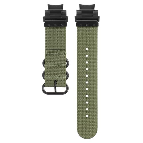 Shangshi nylon watch band Strap Compatible with for Casio GA-1000 GW-4000 GW-A1000 G-1400 GA-1100 (green) - Image 2