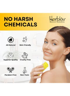 Herblov Cleansing 10% Sulfur Soap Bar For Face & Body - Natural Shine Control Facial Cleanser For Acne, Oily Skin - Made In Usa Healing Skincare Wash With Lemongrass, Tea Tree Oil, Vitamin E, Coconut Milk  - Image 4